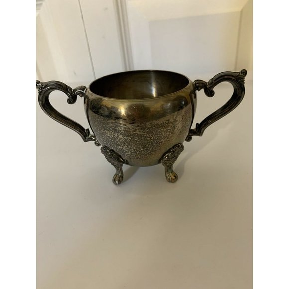 Vintage FB Rogers Silver Co silver plated Footed sugar bowl - Picture 4 of 9